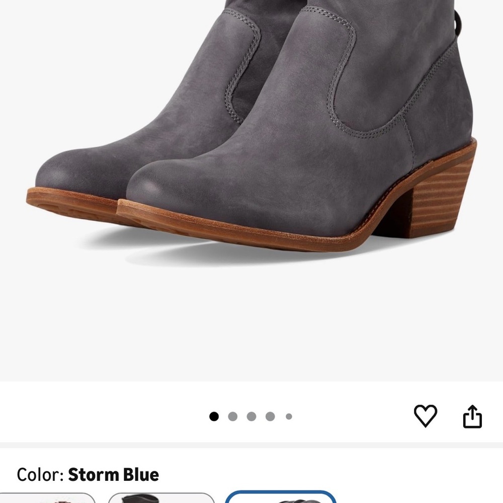 Sofft Aisley Grey-Blue Leather Ankle Booties 7.5 - Picture 16 of 16